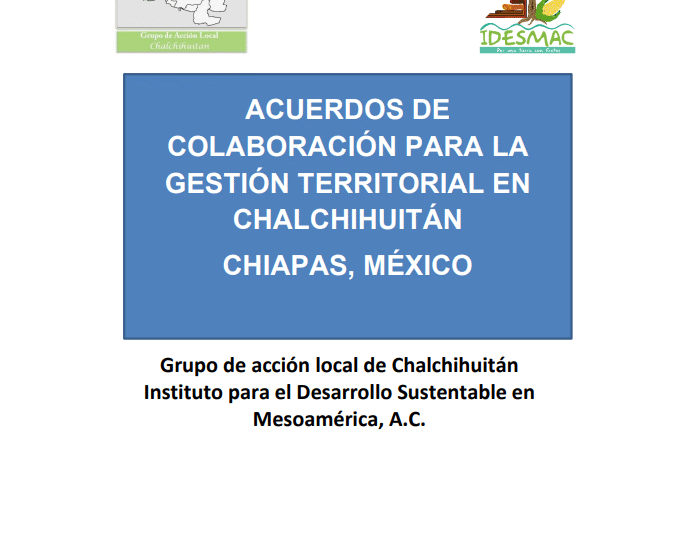 Acuerdos de Colaboración para la Gestión Territorial Municipal Chalchihuitan Chiapas