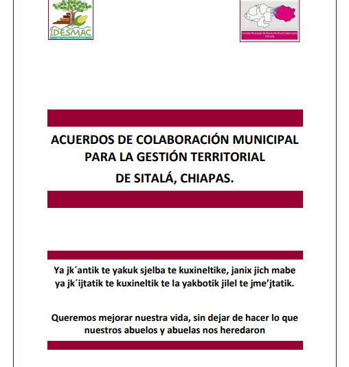 Acuerdos de Colaboración para la Gestión Territorial Municipal  Sitalá Chiapas