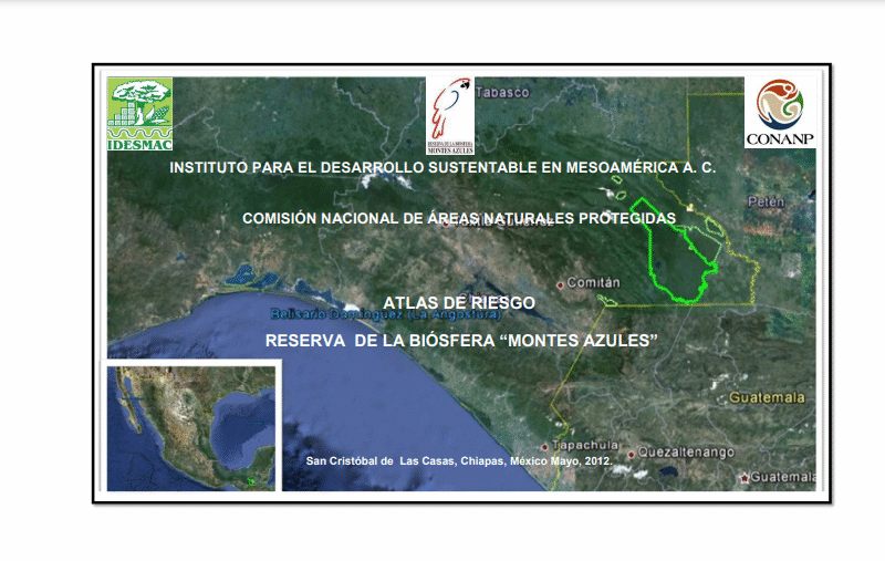 Atlas de Riesgo de la Reserva de la Biósfera Montes Azules