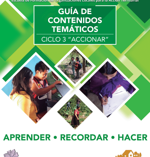 Escuela de Organizaciones Locales para la Acción Territorial Guía de contenidos temáticos. Ciclo 3: Accionar