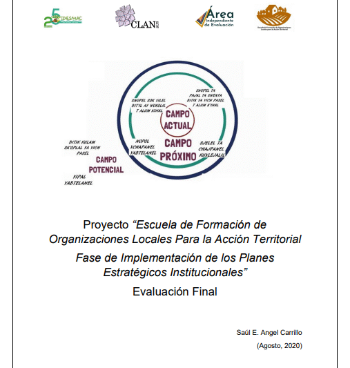 Evaluación final del proyecto Escuela de formación de Organizaciones Locales para la Acción Territorial. Fase de implementación de los planes estratégicos institucionales